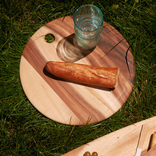 Acacia Round Serving Board
