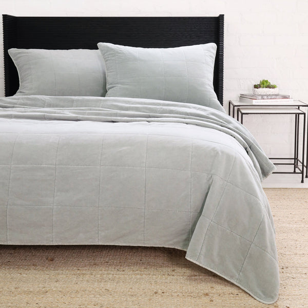 Amsterdam King Coverlet, Shore Blue